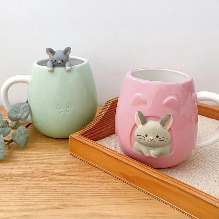 DECOLE（デコレ） マグカップ チンチラ チラ壺マグ マグカップ マグ