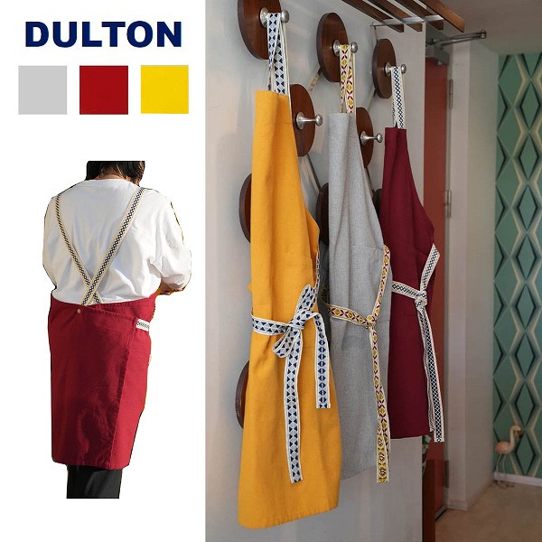 DULTON（ダルトン） エプロン ウィズ リボン RN-0622 園芸用 前掛け
