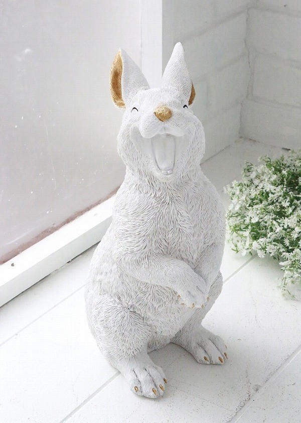 クラックアップ ラビット アンティーク調 うさぎ ウサギ rabbit 兎