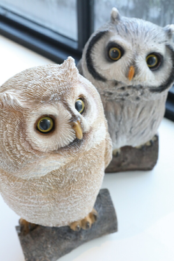 ルック・ブランチオウル アンティーク調 ふくろう フクロウ 梟 不苦労