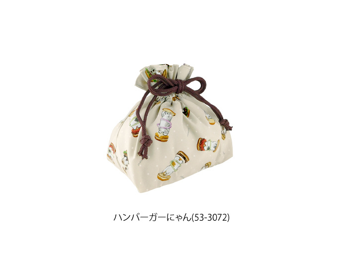人気の「mofusand」シリーズ！ランチ 巾着袋 巾着 ランチバッグ お弁当