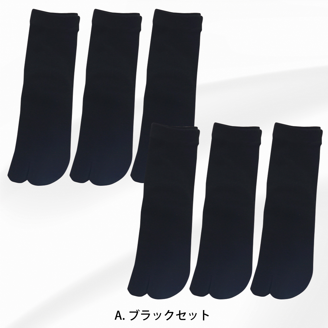 [6足セット] 足袋ソックス レディース 靴下 足袋型シューズ 防臭 抗菌 効果｜merii｜02