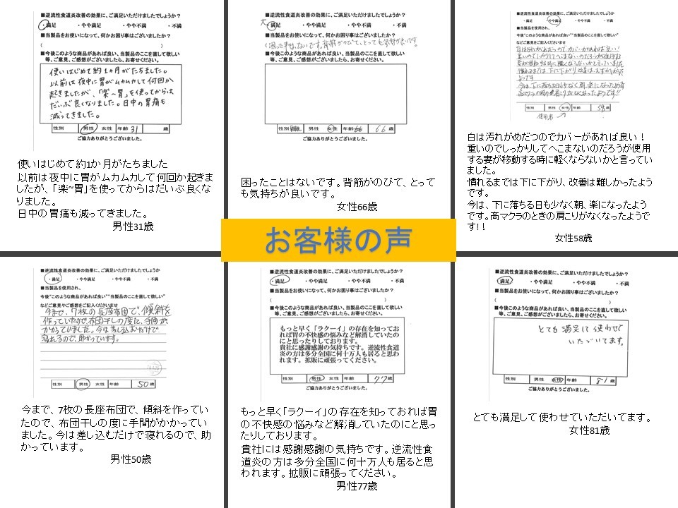 格安 逆流性食道炎 胃全摘術後などに 安心の日本製 ラクーイ10度背上げマット 膝裏マットラクア 保存版 Studiostodulky Cz