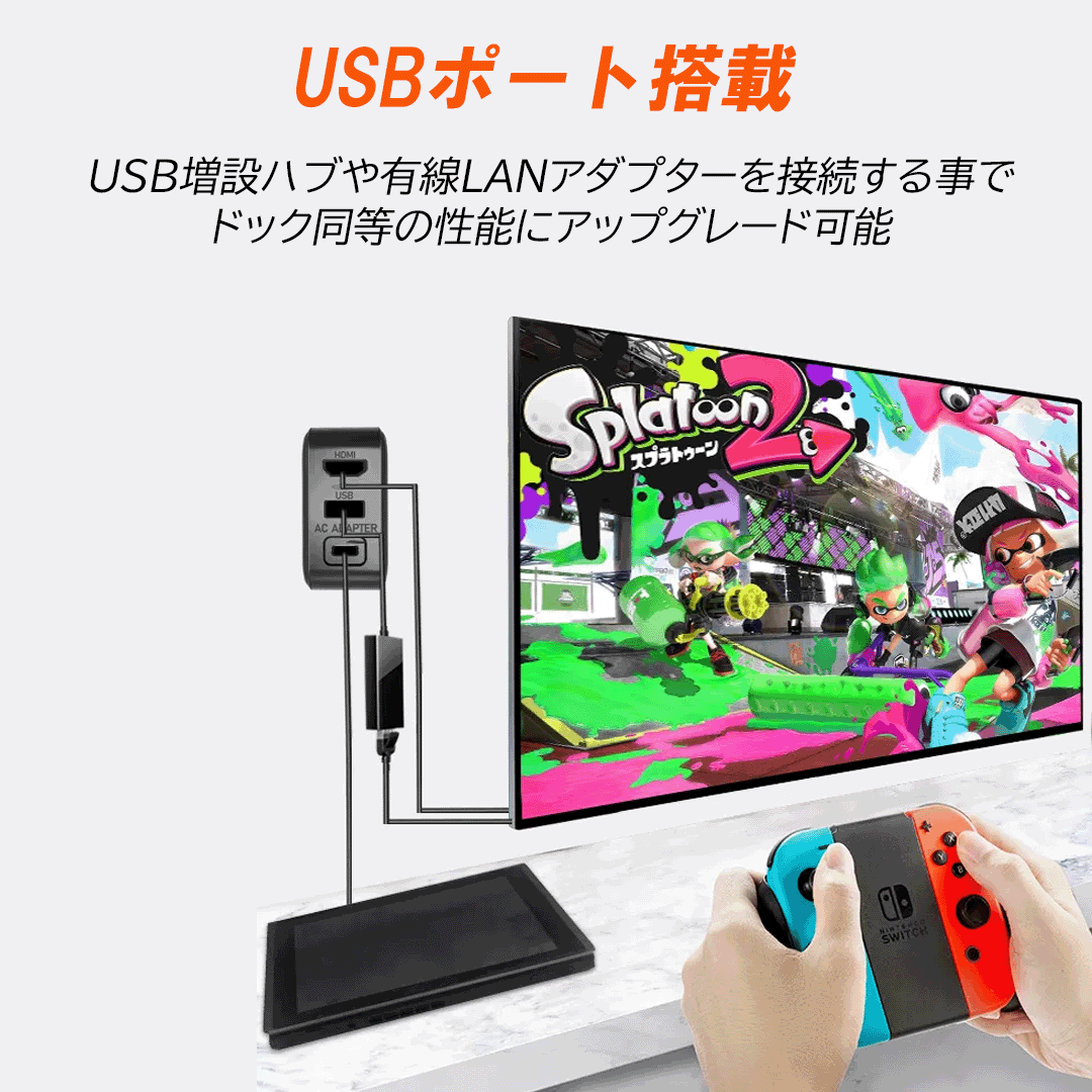 Nintendo Switch HDMI 3in1 変換 アダプター ドック Type-C テレビ USB C デバイス対応 変換ケーブル 急速充電  ドック不要 ニンテンドー スイッチ 対応 :acadapter-hdmi:Merka.G Yahoo!店 - 通販 - Yahoo!ショッピング