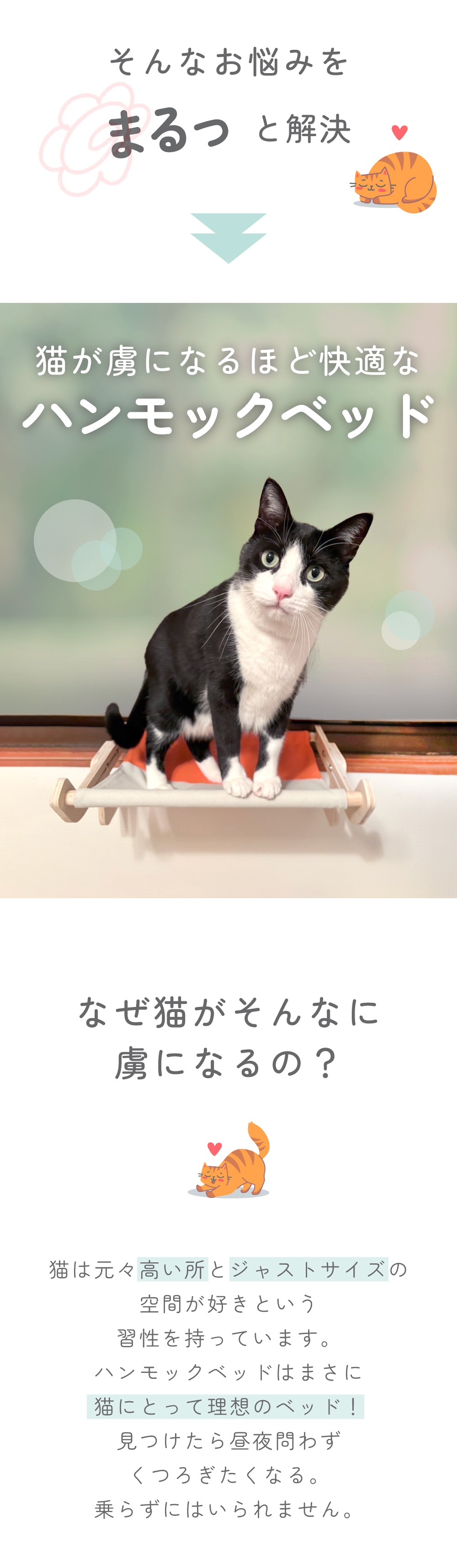 猫用 ハンモックベッド