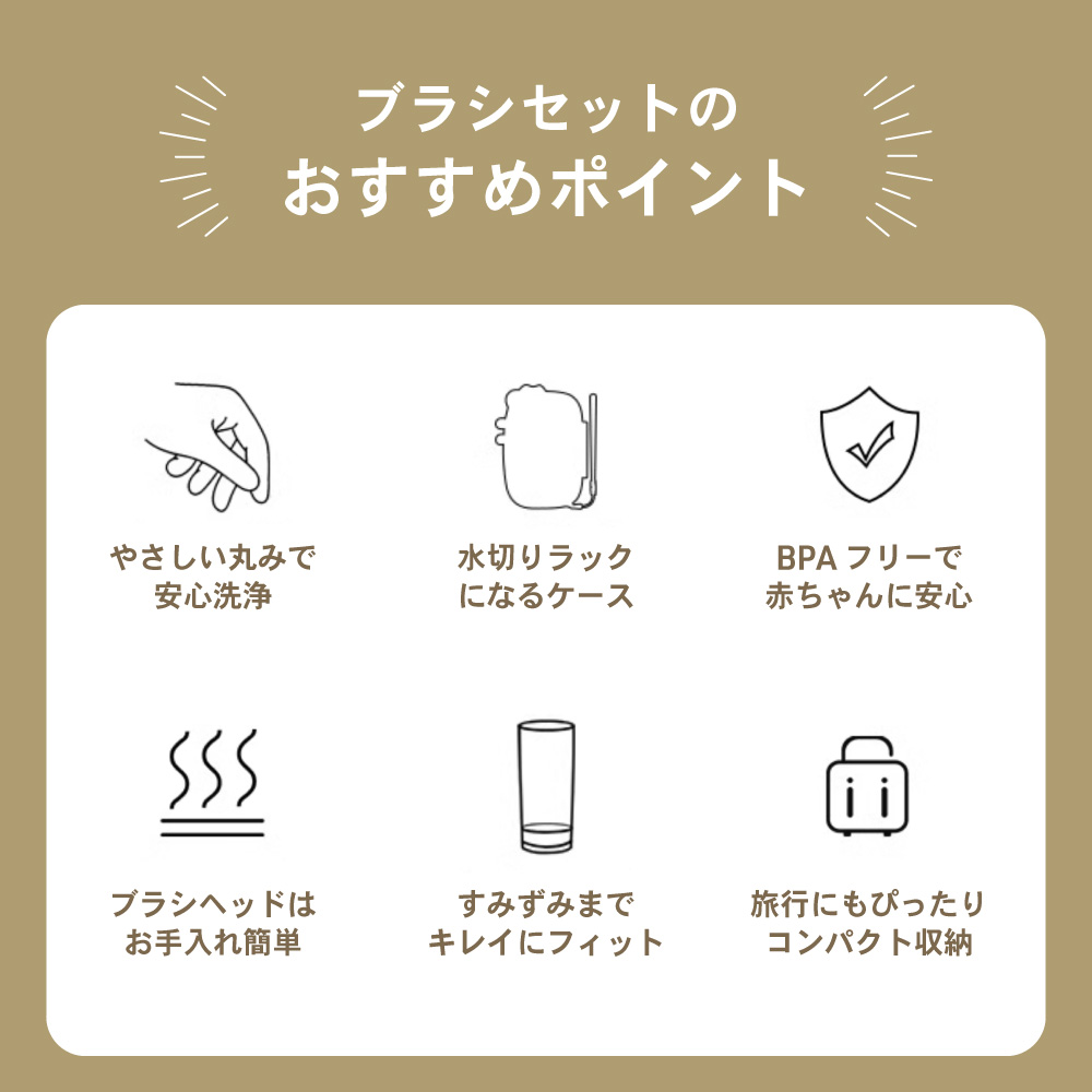 哺乳瓶フ?ラシ持ち運ひ?セット