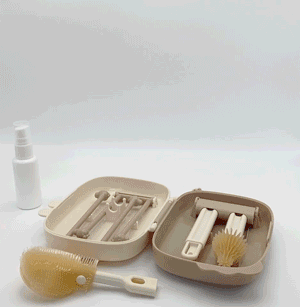 哺乳瓶フ?ラシ持ち運ひ?セット