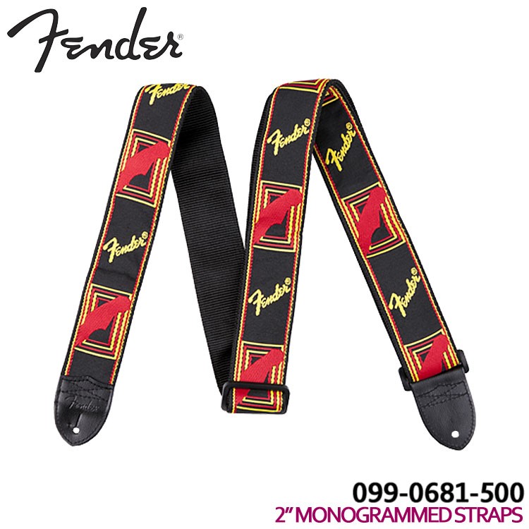 Fender ギターストラップ 2'' MONOGRAMMED STRAP 0990681500