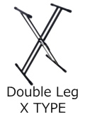 X型ダブルレッグ折り畳み式スタンド