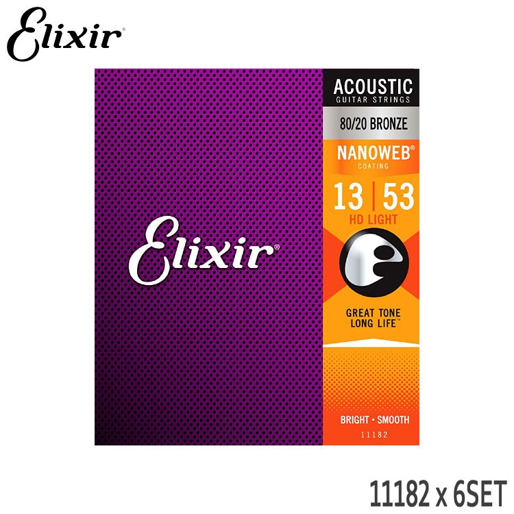 �A�R�[�X�e�B�b�N�M�^�[�� �G���N�T�[ 11182 6�Z�b�g NANOWEB HD���C�g Elixir