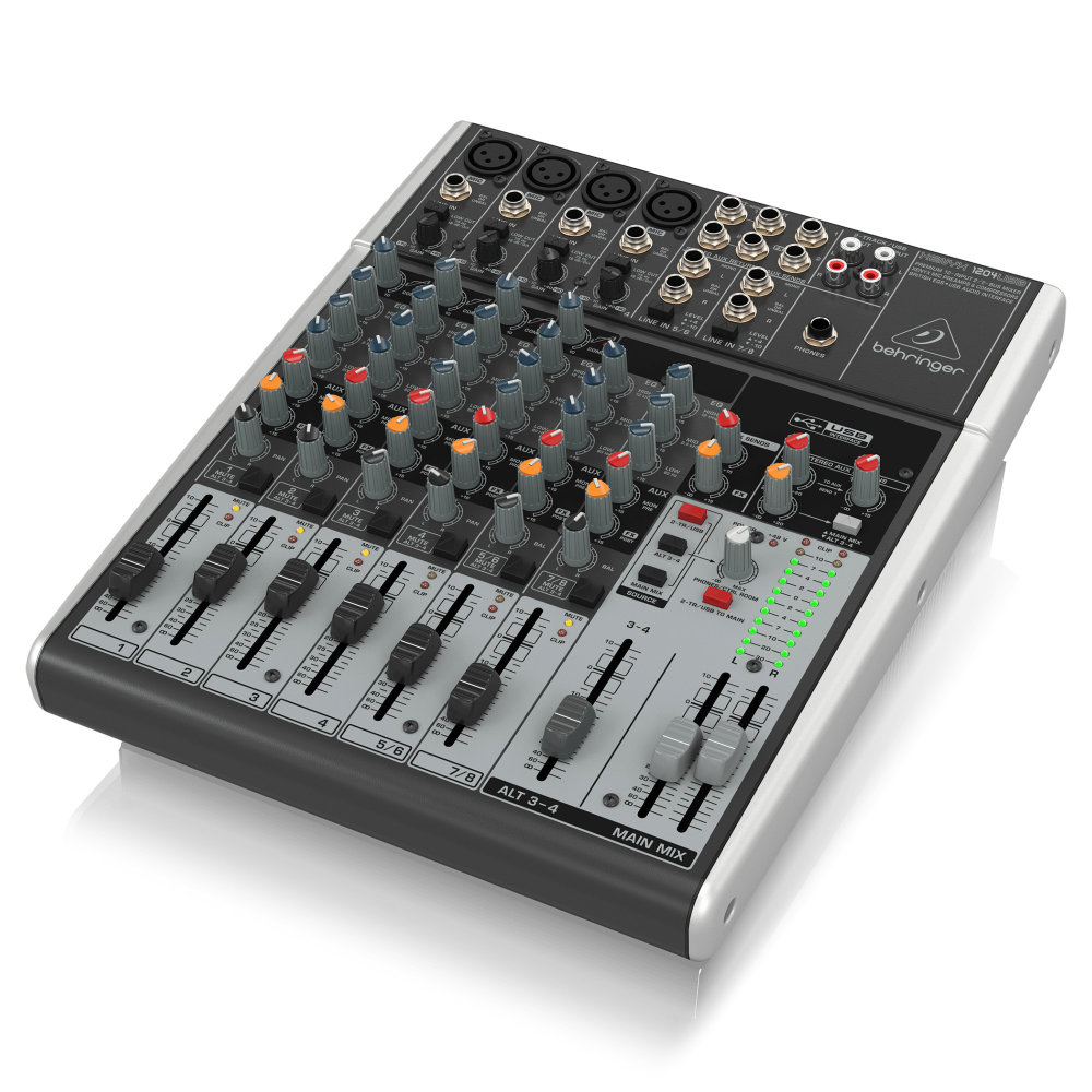 BEHRINGER 8ch アナログミキサー 4マイク入力 1204USB XENYX 取扱店舗
