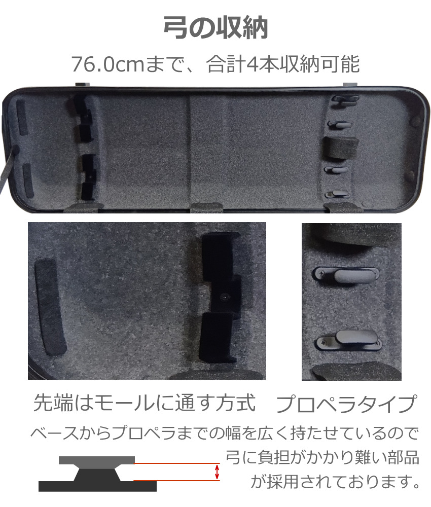 LION カーボン バイオリンケース Slught1800 ベビーピンク_7