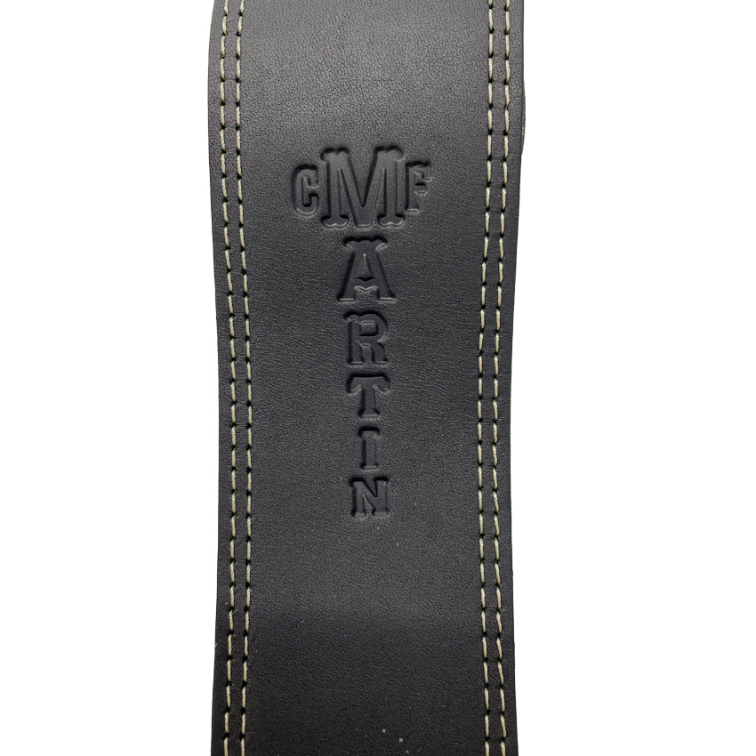 Martin ギターストラップ BALL GLOVE LEATHER STRAP 18A0013 BK