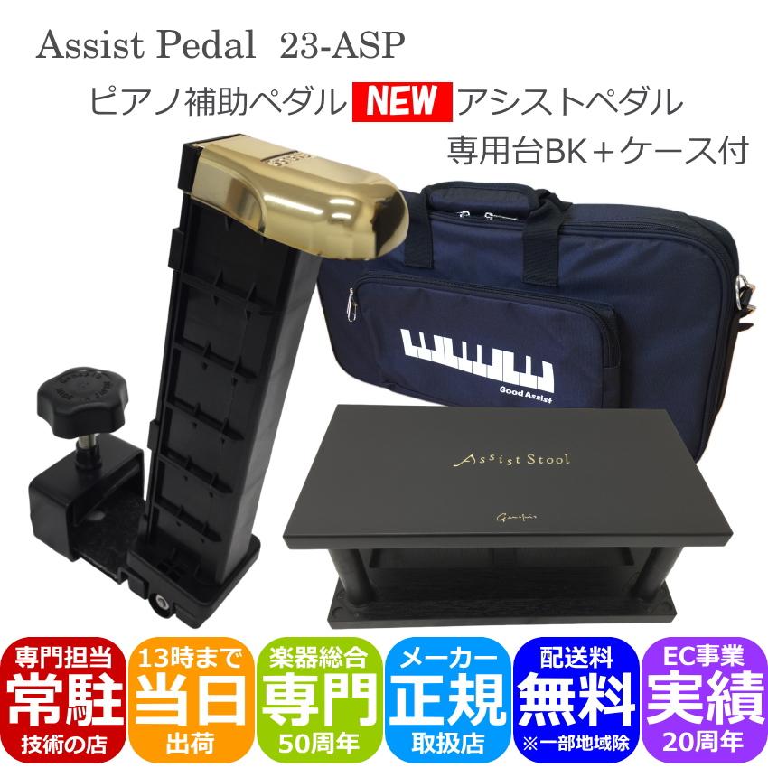 ピアノ補助ペダル アシストペダルとピアノ足台 ケース付き アシストスツール 黒色