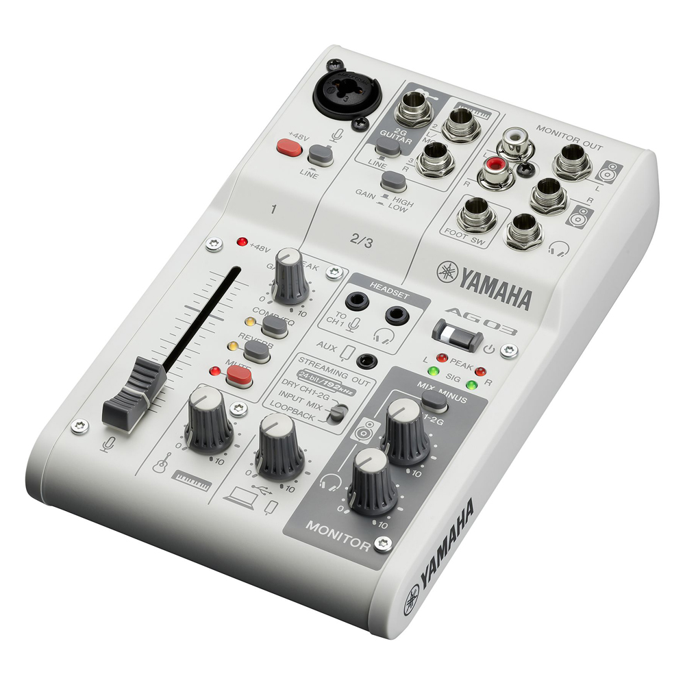 YAMAHA AG03mk2 赤いコンデンサーマイクセット Seide EC-Me mk2 | YAMAHA | 03