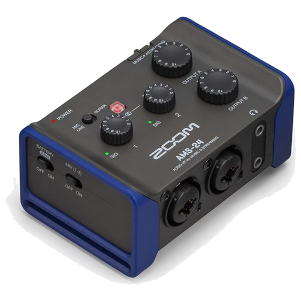 ハイブリッド会議に最適 ワイヤレスマイク4本付き ZOOM オーディオインターフェイスセット USB接続の画像