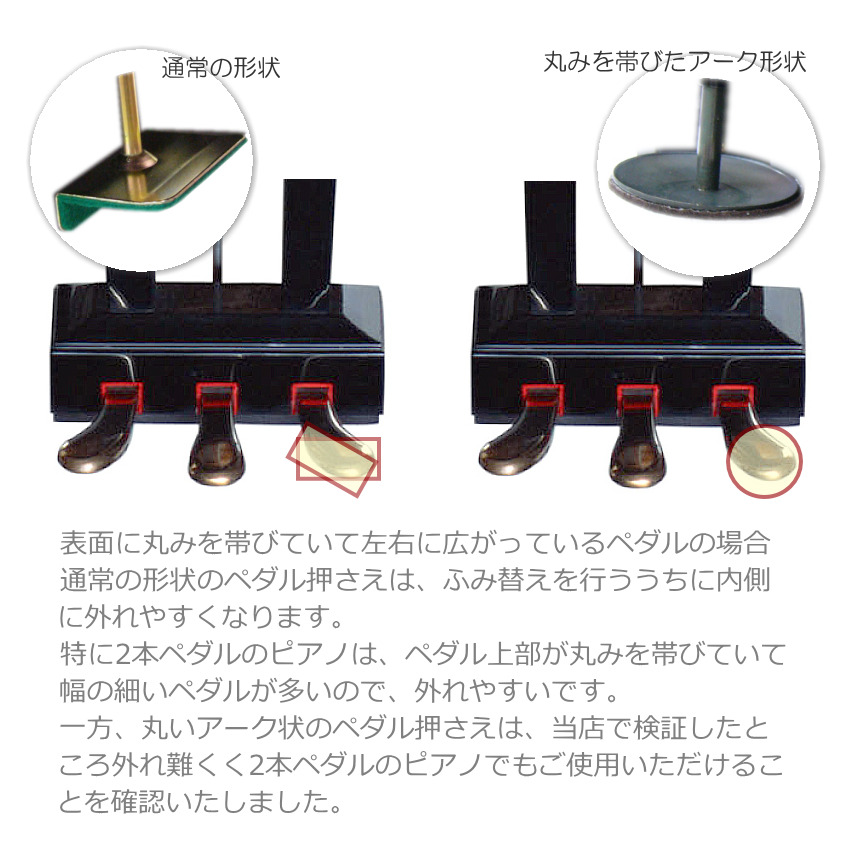中古 甲南 ピアノ補助ペダル KP-W1 無段階調整式 金ペダル仕様 : 楽器