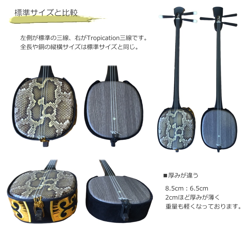 トロピカル柄 三線
