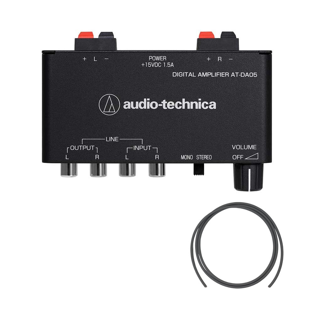 audio-technica AT-DA05 パワーアンプ + スピーカーケーブルセット｜merry-net