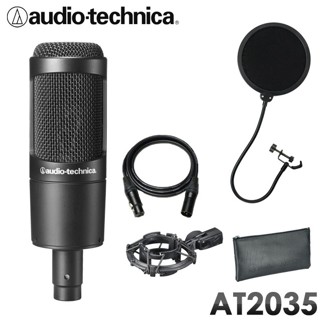 audio-technica AT2035 �R���f���T�[�}�C�N (CANARE�}�C�N�P�[�u���{�|�b�v�K�[�h�Z�b�g)