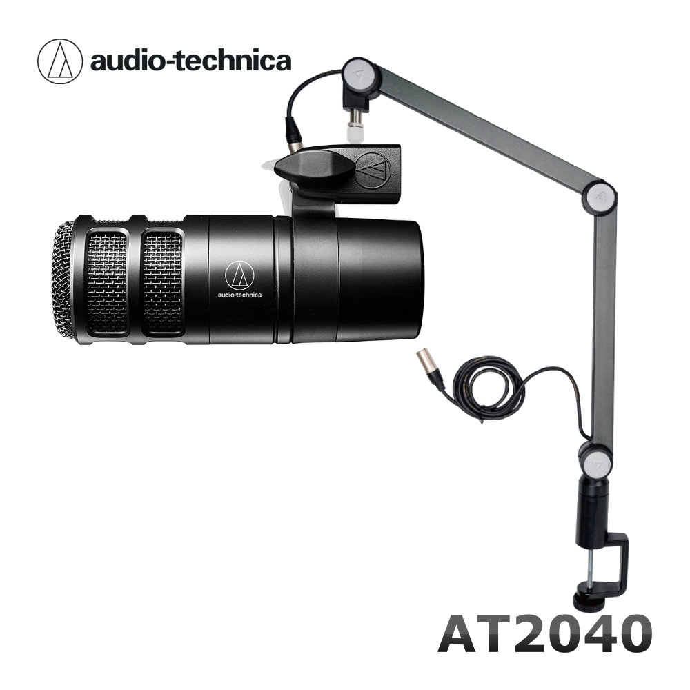 audio-technica AT2040 大きめデスクアームマイクスタンドセット 配信 