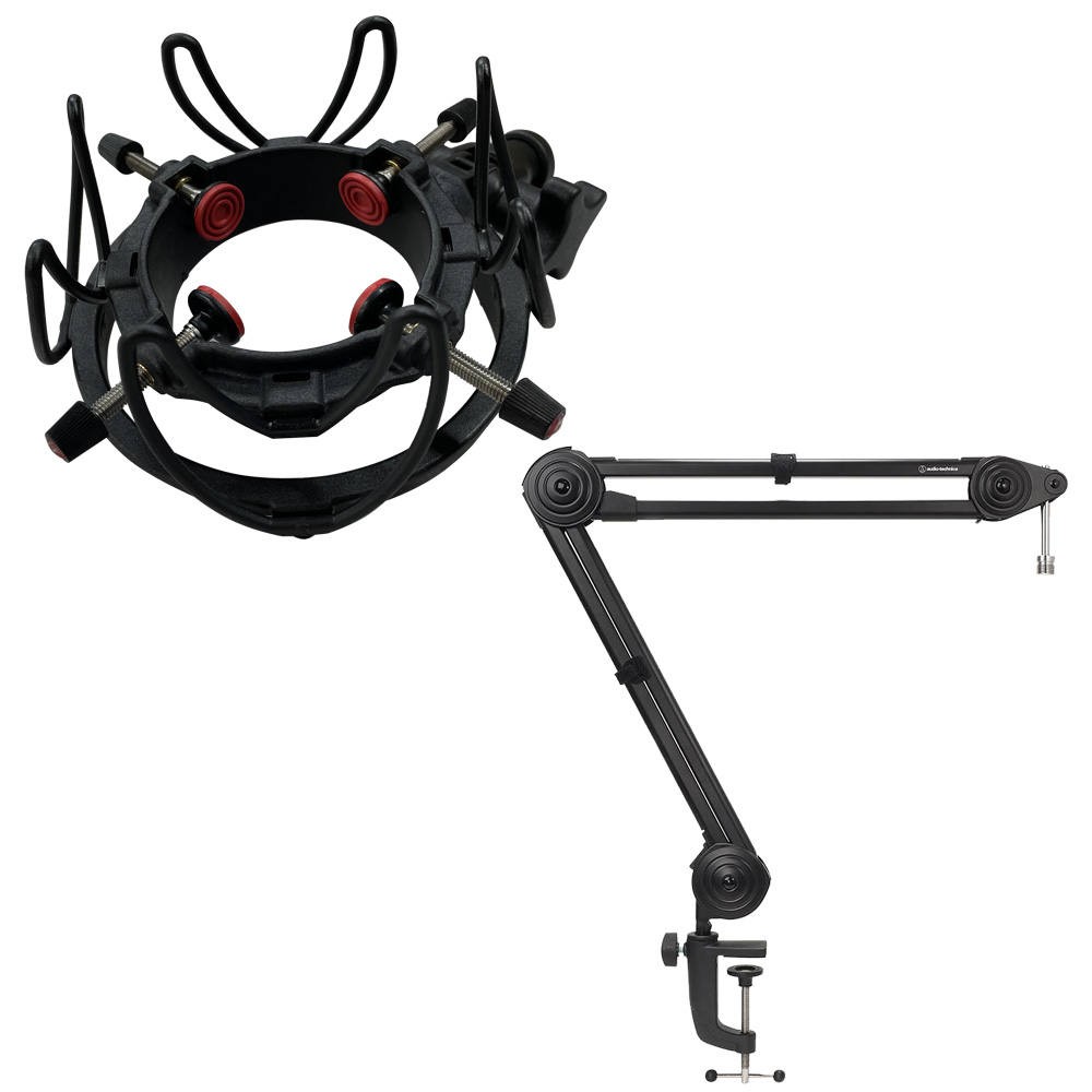 audio-technica デスクアームマイクスタンド AT8700J 汎用ショックマウント付き | オーディオテクニカ