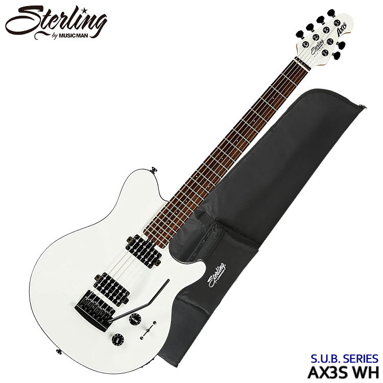店頭在庫処分品 Sterling by MUSIC MAN エレキギター AX3S WHITE アクシス AXIS スターリン