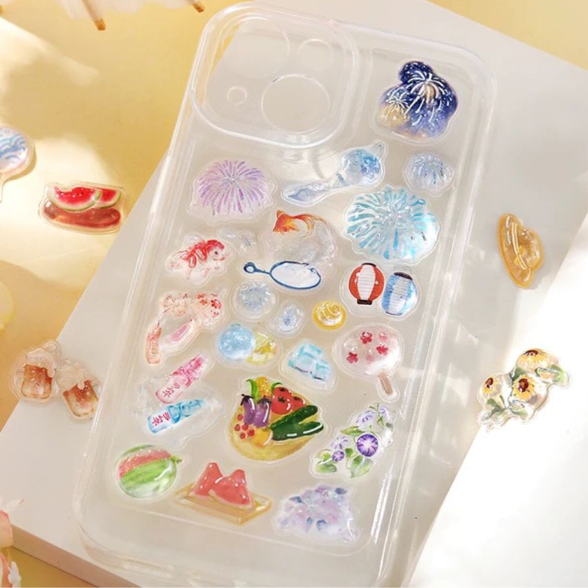 2026年夏限定 きゅるるんシール 喫茶アラモード 4種セット 正規品 シル