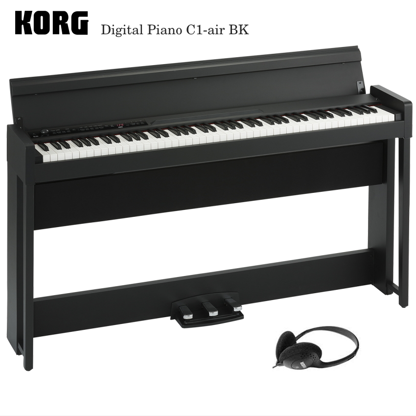 コルグ 電子ピアノ C1 air ブラック KORG C1 air BK【Bluetooth対応】 :C1 air BK:楽器のことならメリーネット