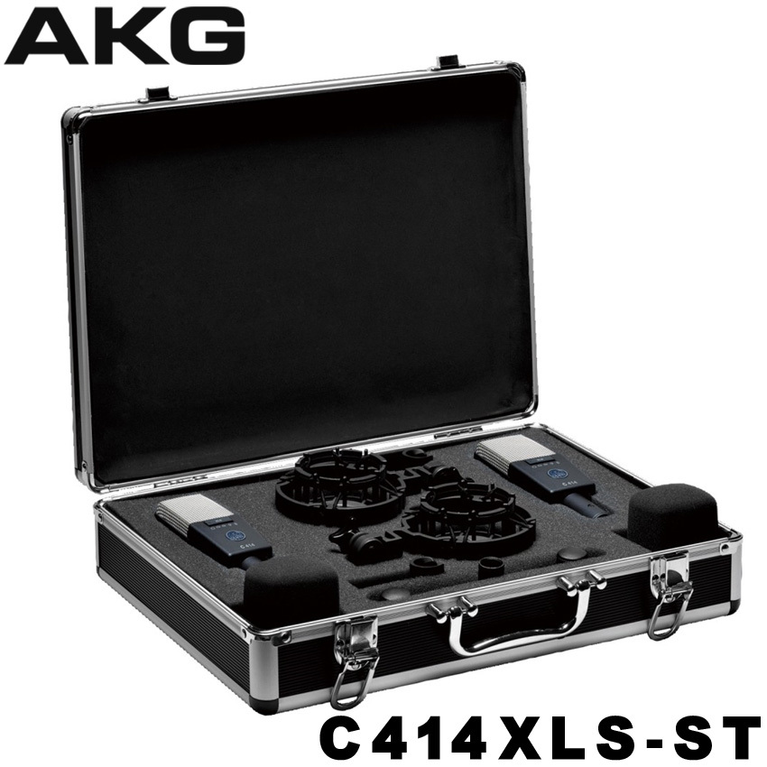 AKG C414XLS/ST �X�e���I�}�b�`�h�y�A �R���f���T�[�}�C�N�y���K�i�z