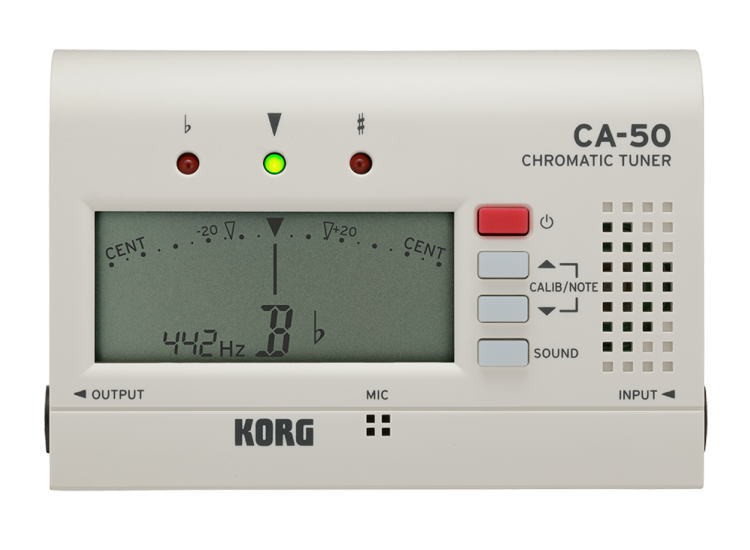 KORG コルグ クロマチックチューナー CA-50 クリップマイク CM-300WH セット 管楽器チューナー チューニングに便利なコンタクトマイク付き | KORG | 02