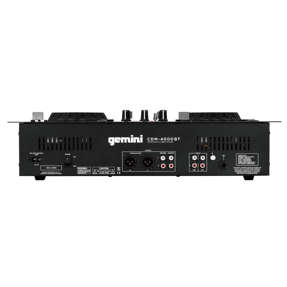 gemini ジェミナイ メディアプレイヤーコンソール オールインワン CDJ MP3 / CD / USB CDM-4000BT CDM4000BT Bluetooth受信機能搭載 国内正規品 | Gemini | 05