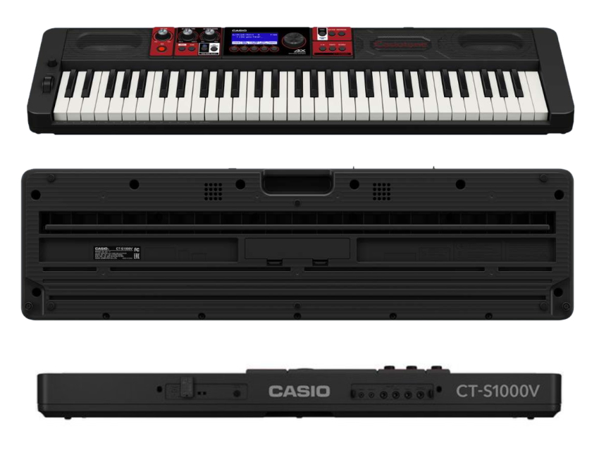 CASIO 61鍵盤キーボード CT-S1000V「持ち運びやすいケース付き」Casiotone カシオトーン