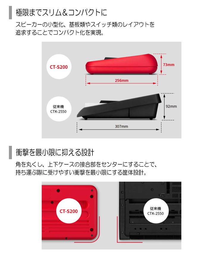 ベーシックキーボード（CASIO） カシオ キーボード CT-S200