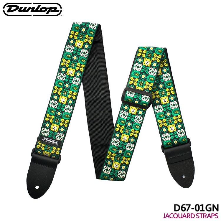 DUNLOP ギターストラップ D67-01GN WINTERLAND GREEN ダンロップ