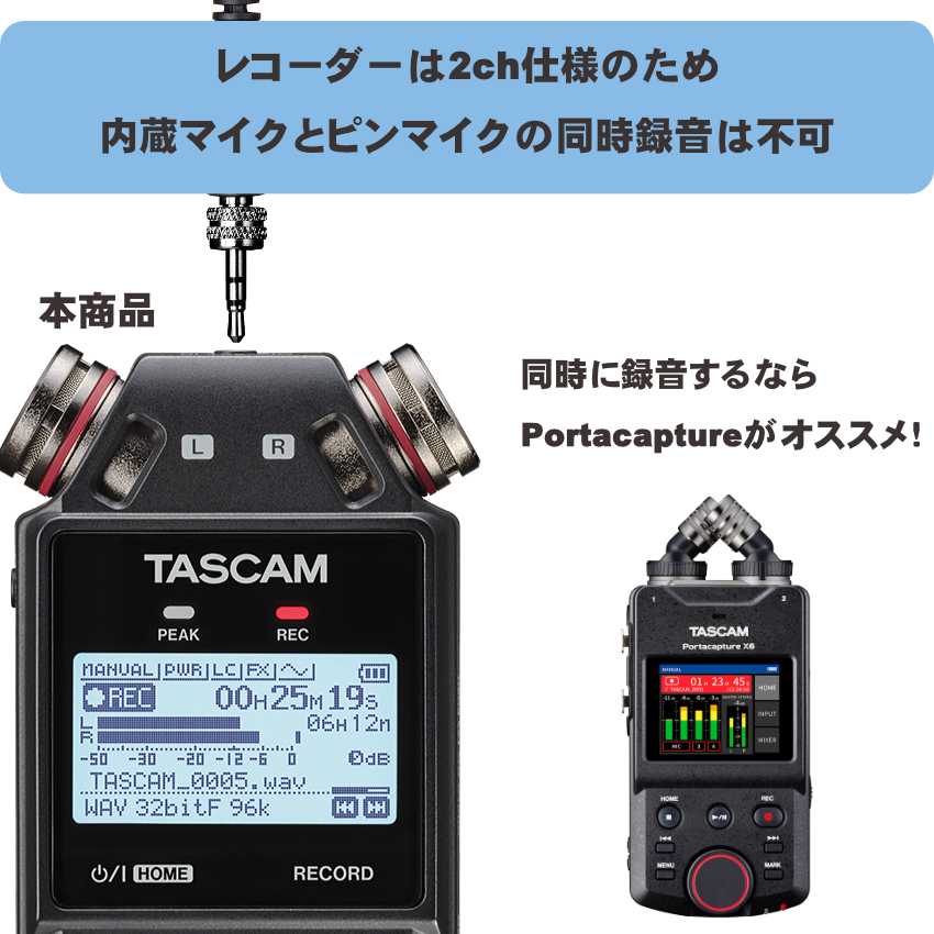 TASCAM DR-05XP 多用途アクセサリーセット (ピンマイク/ケース/microSDカード付き) | TASCAM | 02