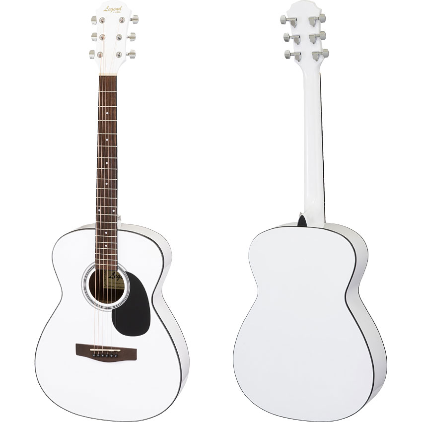 美品　Legend by Aria アコースティックギター 本体 ホワイト ARIA（アリア） Legend アコースティックギター FG-15 WH 初心者セット
