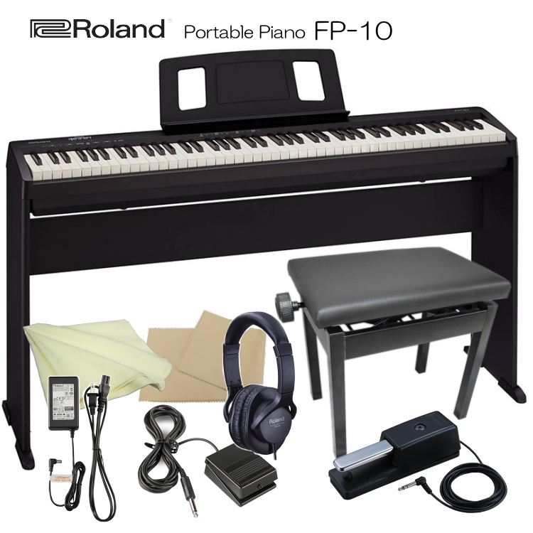 高級品市場 Roland FP-10 88鍵盤 電子ピアノ BK 鍵盤楽器 