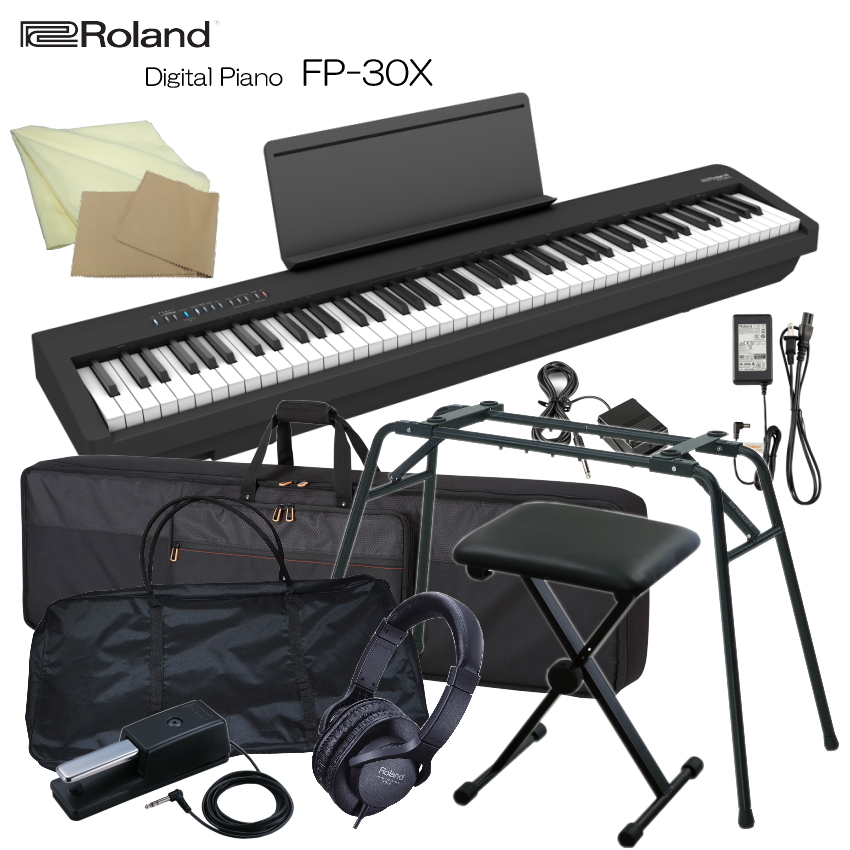 ローランド（Roland） 電子ピアノ FP-30X ブラック Roland 88鍵