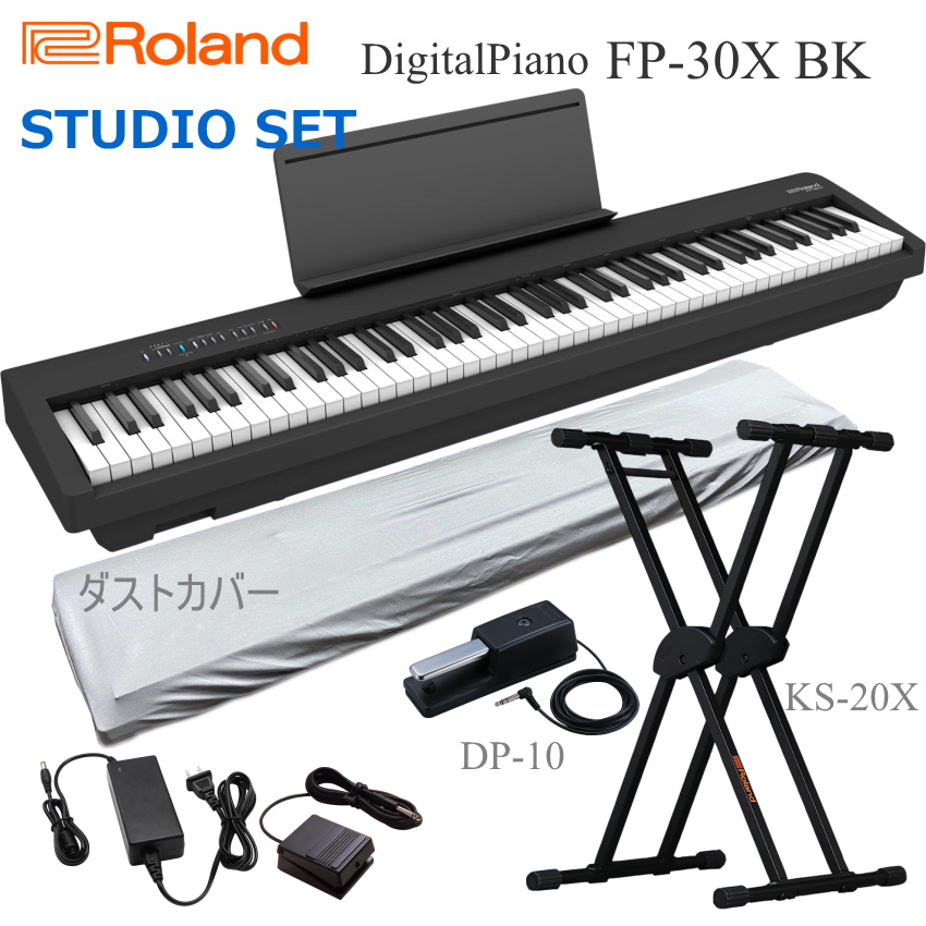���[�����h �d�q�s�A�m FP-30X BK�u�����X�^���hKS-20X�ADP-10�A�_�X�g�J�o�[�t�v