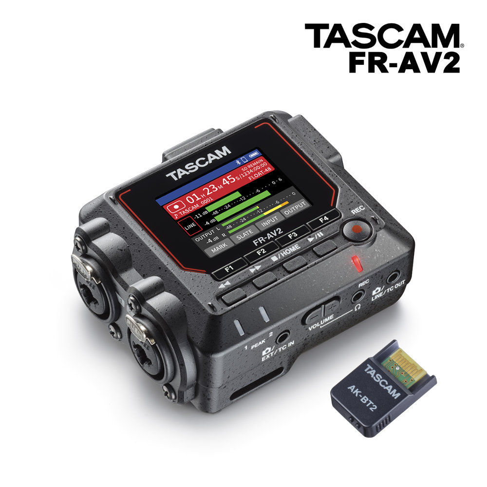 TASCAM FR-AV2 レコーダー本体 + Bluetoothアダプター AK-BT2セット ブルートゥース | TASCAM