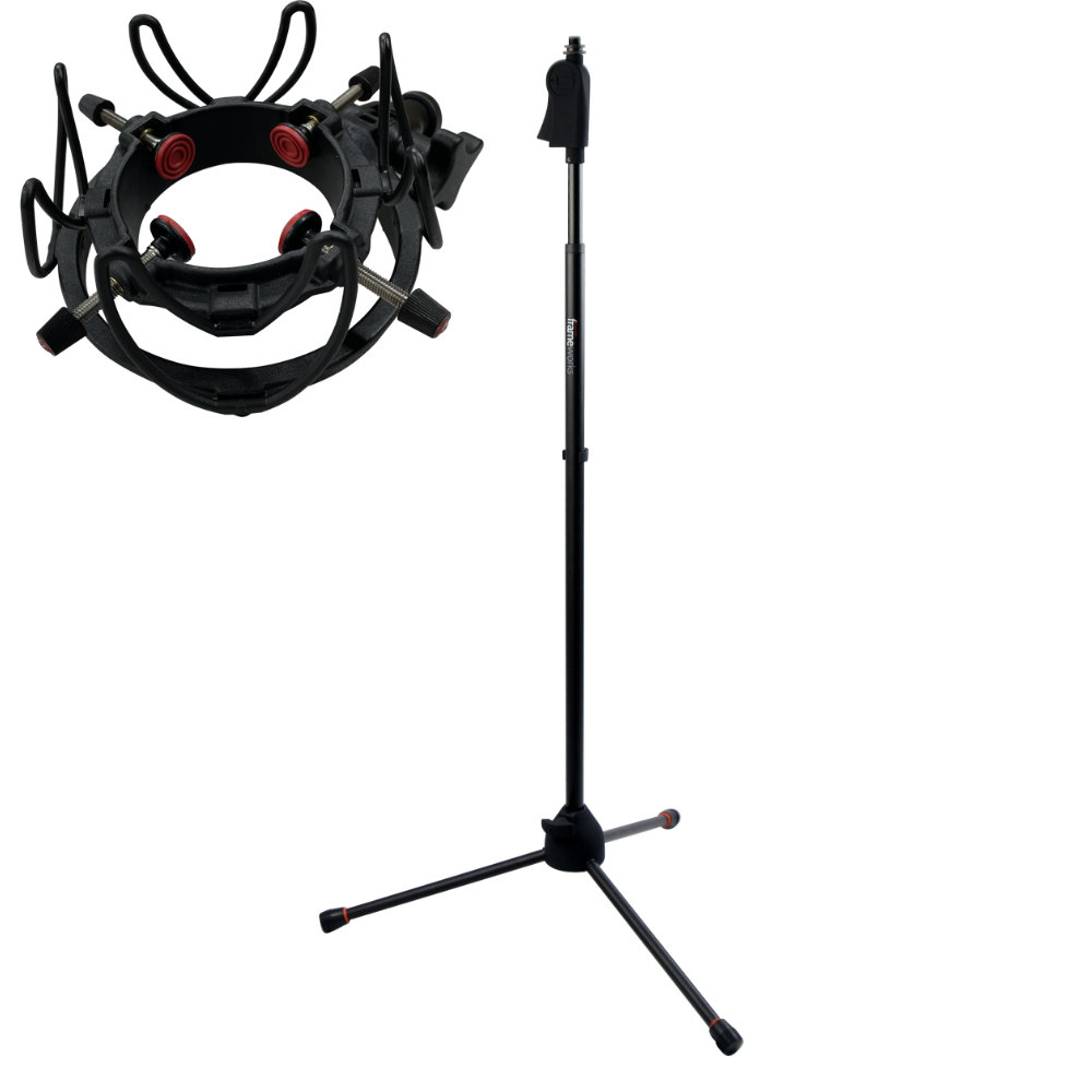 ストレートマイクスタンド クイックリリース GATOR FRAME WORKS ショックマウント付 | 