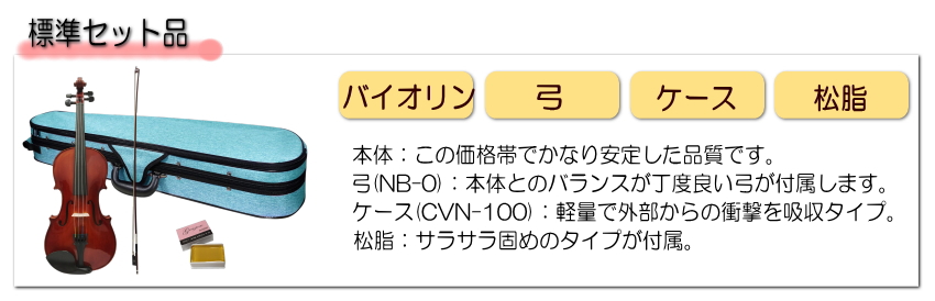Grazioso 初心者向け バイオリン ブルーケース 調整後出荷  GV-0S 1/2サイズ 4点セット 分数サイズ グラッツィオーゾ |  | 06