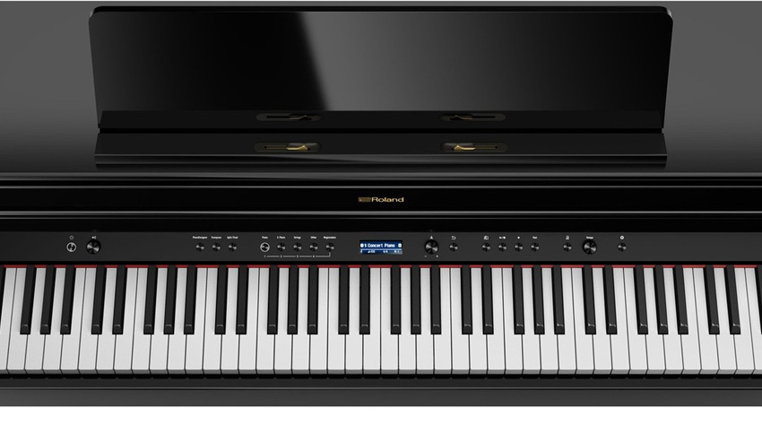 運送・設置付■ローランド HP704 黒塗り鏡面 Roland HP-704 PES■代引不可 | ローランド | 04