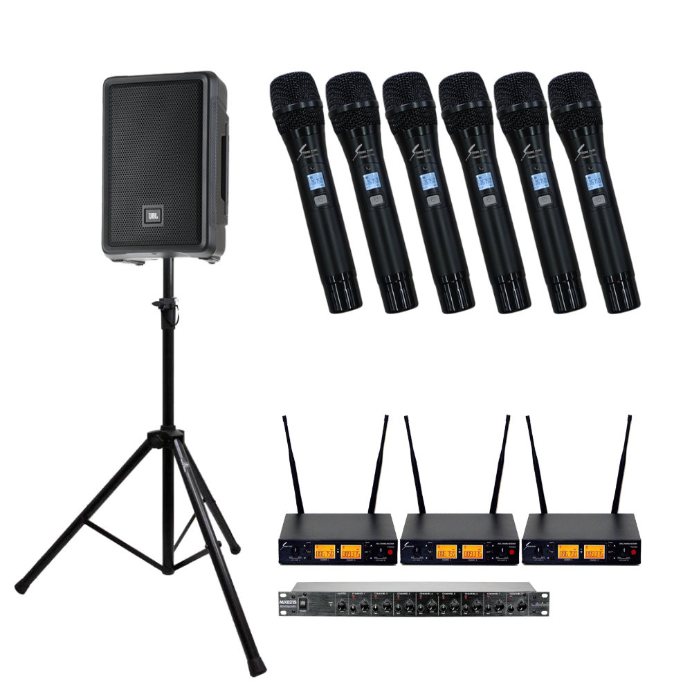 JBL スピーカースタンド付き□JBL 簡易PAセット ワイヤレス