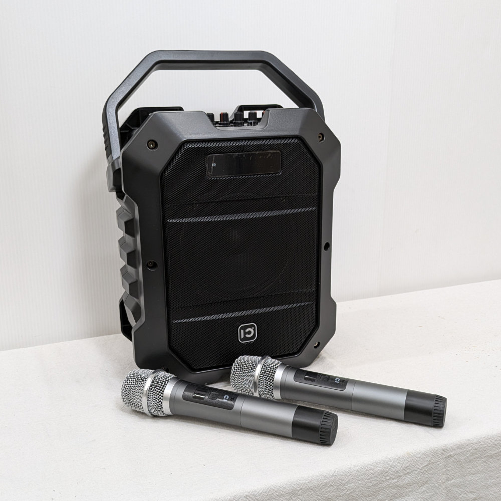 SHIDU K10 Bluetooth ワイヤレススピーカー ブラック アウトレット特価 ワイヤレスマイク スピーカーセット SHIDU K10