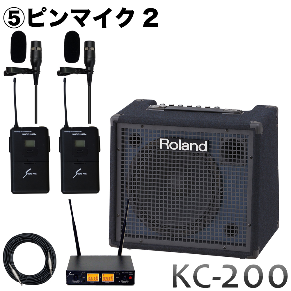 Roland 簡易PAセット KC-200 + 選べるワイヤレスマイク2個セット｜merry-net｜06