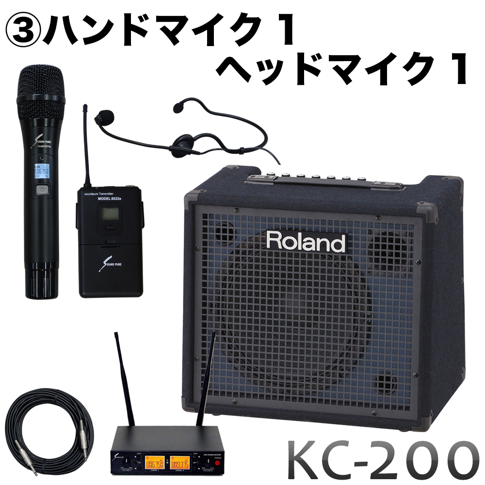 Roland 簡易PAセット KC-200 + 選べるワイヤレスマイク2個セット｜merry-net｜04