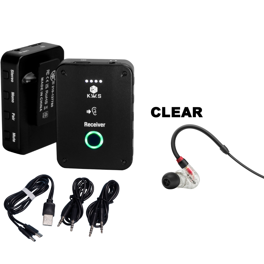 SENNHEISER ゼンハイザー IE100 Pro   CLEAR 付き KWS ワイヤレスイヤモニ 送受信機セット | 