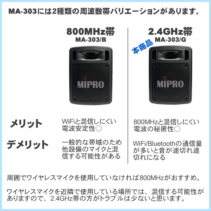 MIPRO バッテリー駆動 スピーカー ポータブルPAシステム MA